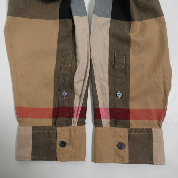 Burberry Men's Check Cotton Button Down Shirt Archive Beige Size XXL - Picture 12 of 12